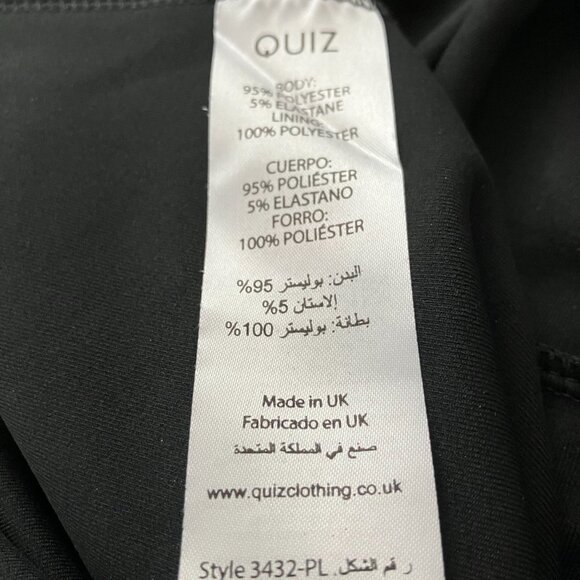 Quiz Black Jumpsuit Size 12 - Picture 5 of 5